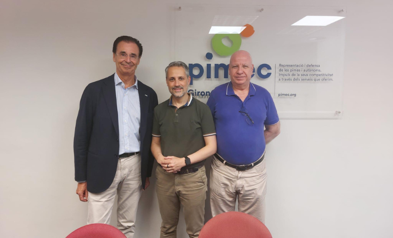Pimec Girona es reuneix amb la subdelegació del Govern d’Espanya a Girona per impulsar la competitivitat de les pimes del territori